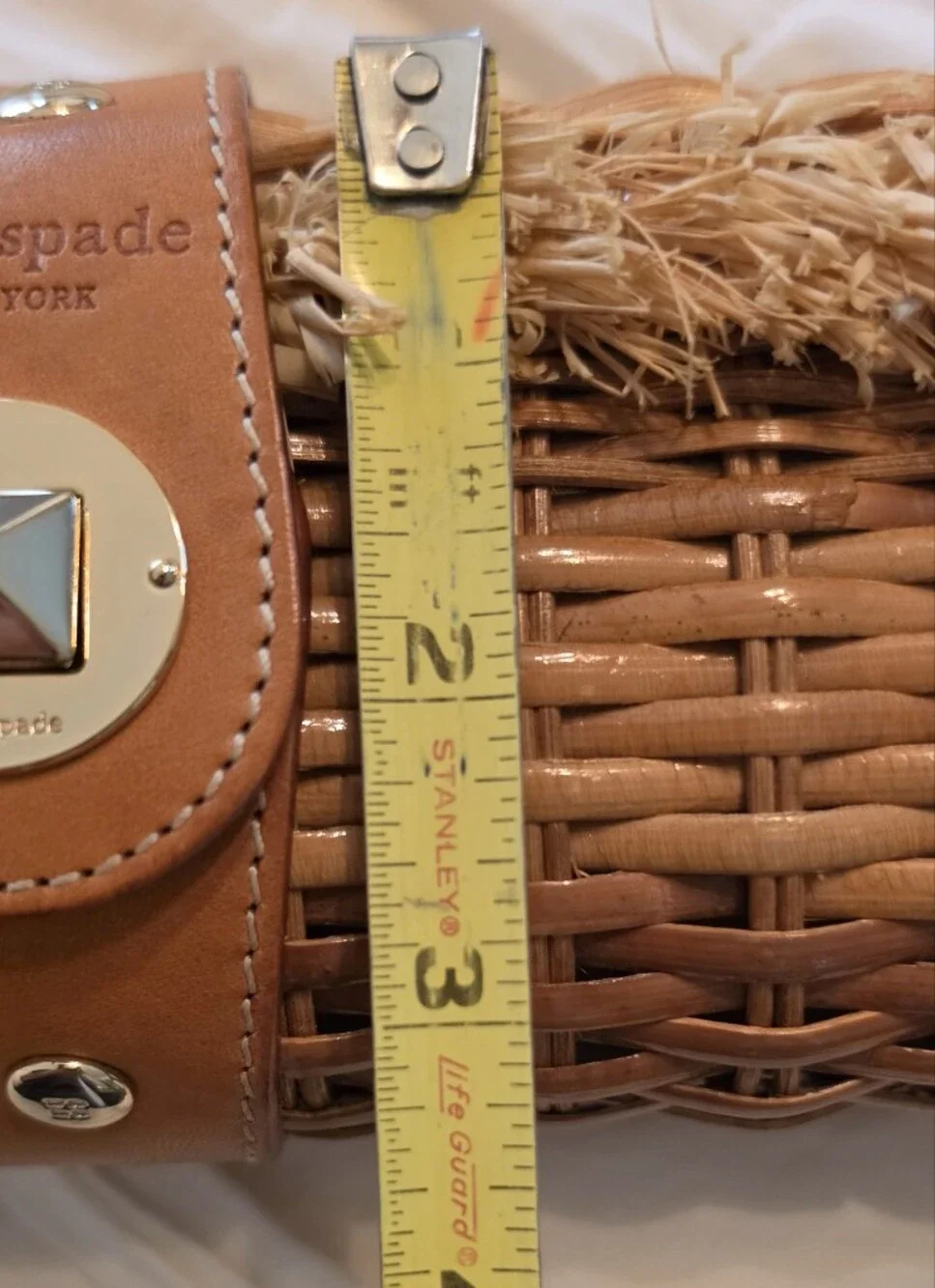 Vintage Kate Spade Raffia Woven Clutch